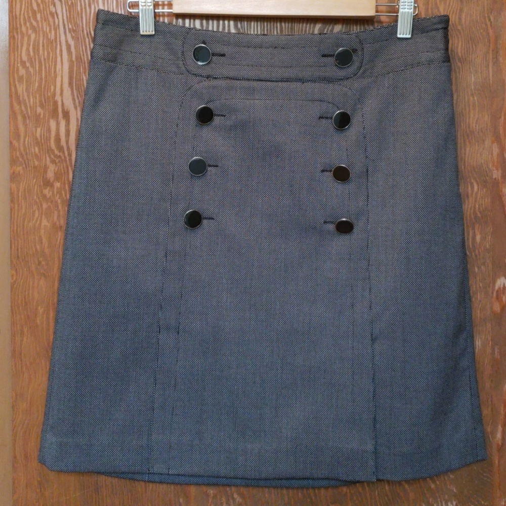 Ann Taylor Loft black/gray appearing skirt